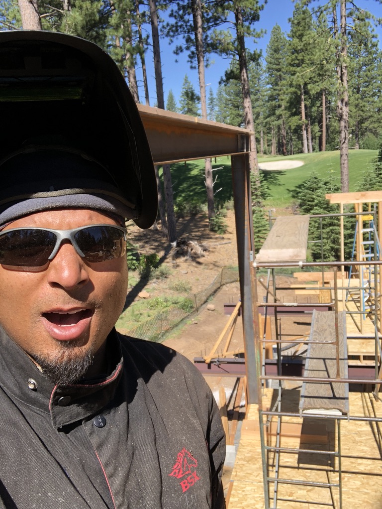 Structural steel fabrication by CC Welding — beams, columns, base plates and stair stringers for Tahoe projects (photo 11 of 68)