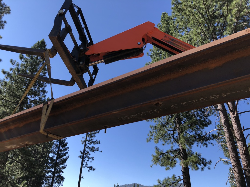 Structural steel fabrication by CC Welding — beams, columns, base plates and stair stringers for Tahoe projects (photo 16 of 68)