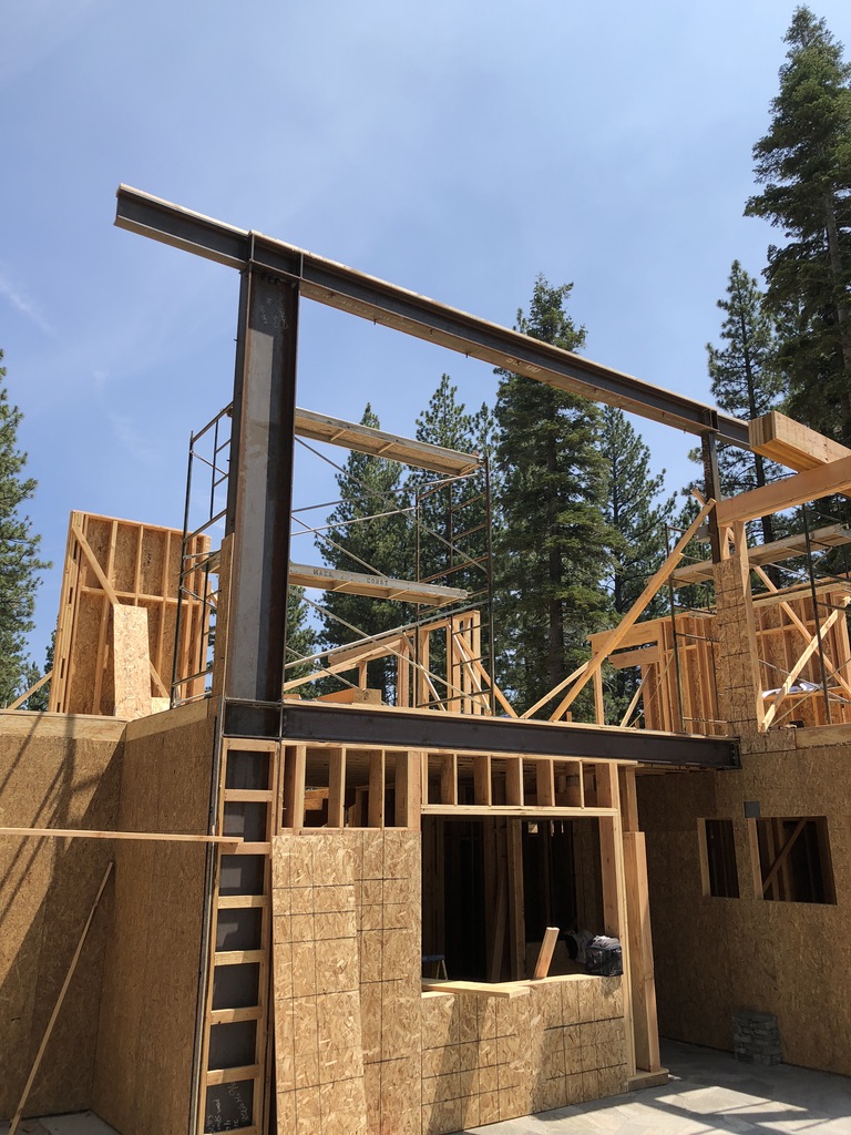 Structural steel fabrication by CC Welding — beams, columns, base plates and stair stringers for Tahoe projects (photo 17 of 68)