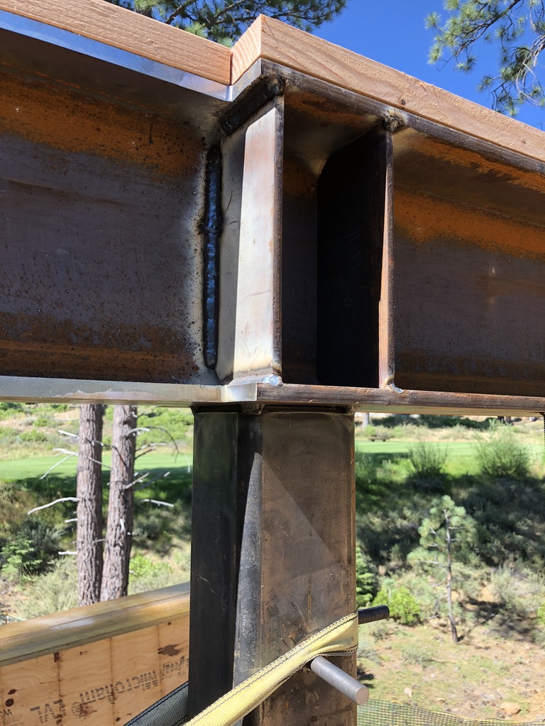 Structural steel fabrication by CC Welding — beams, columns, base plates and stair stringers for Tahoe projects (photo 18 of 68)