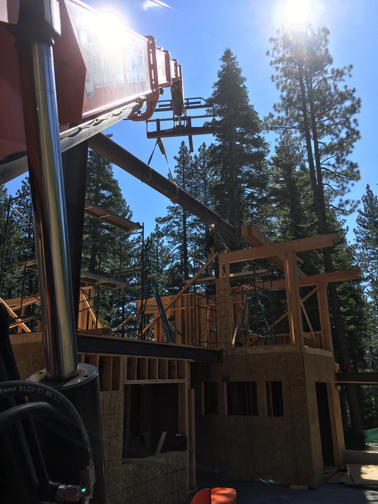Structural steel fabrication by CC Welding — beams, columns, base plates and stair stringers for Tahoe projects (photo 20 of 68)