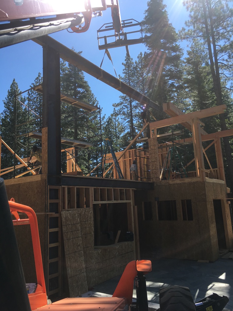 Structural steel fabrication by CC Welding — beams, columns, base plates and stair stringers for Tahoe projects (photo 22 of 68)