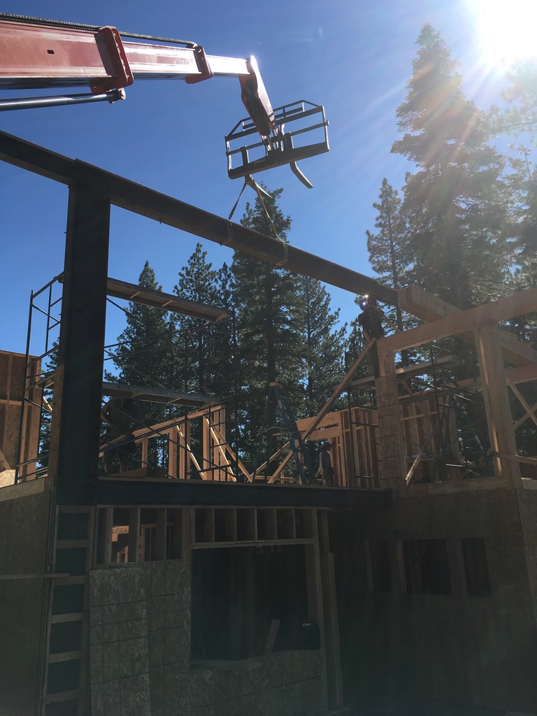 Structural steel fabrication by CC Welding — beams, columns, base plates and stair stringers for Tahoe projects (photo 23 of 68)