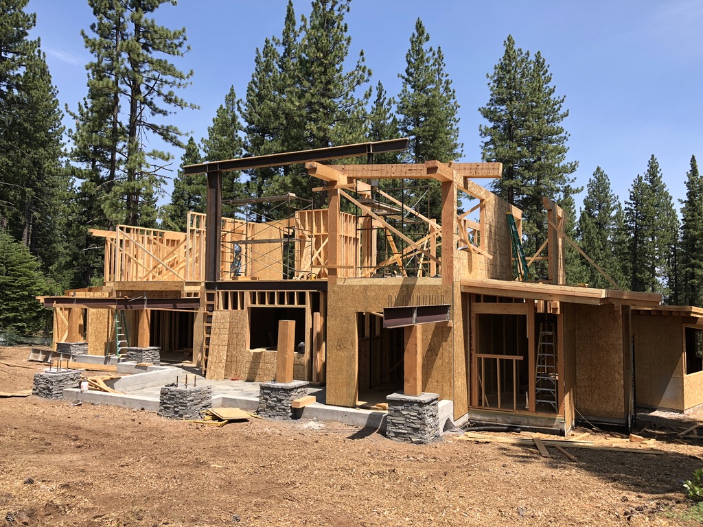 Structural steel fabrication by CC Welding — beams, columns, base plates and stair stringers for Tahoe projects (photo 24 of 68)