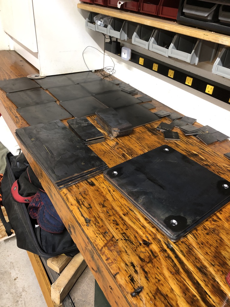 Structural steel fabrication by CC Welding — beams, columns, base plates and stair stringers for Tahoe projects (photo 27 of 68)