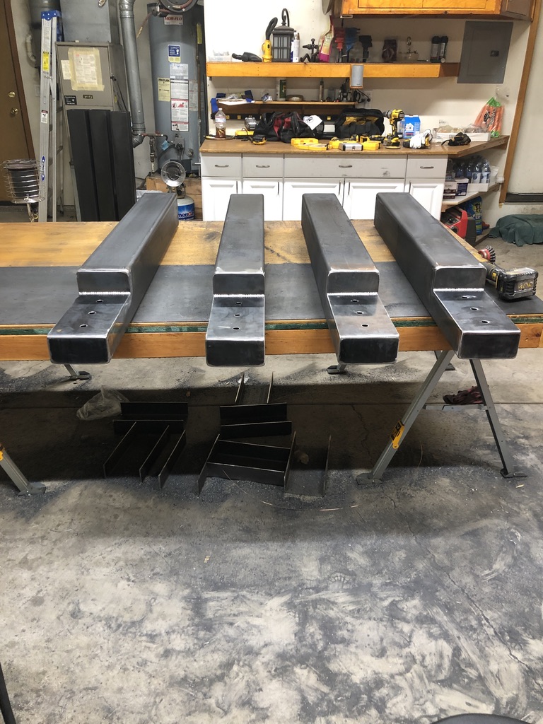 Structural steel fabrication by CC Welding — beams, columns, base plates and stair stringers for Tahoe projects (photo 29 of 68)