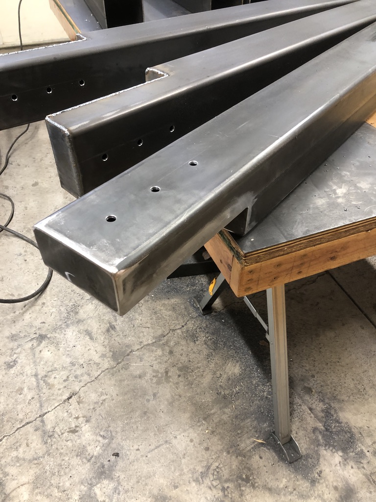 Structural steel fabrication by CC Welding — beams, columns, base plates and stair stringers for Tahoe projects (photo 31 of 68)