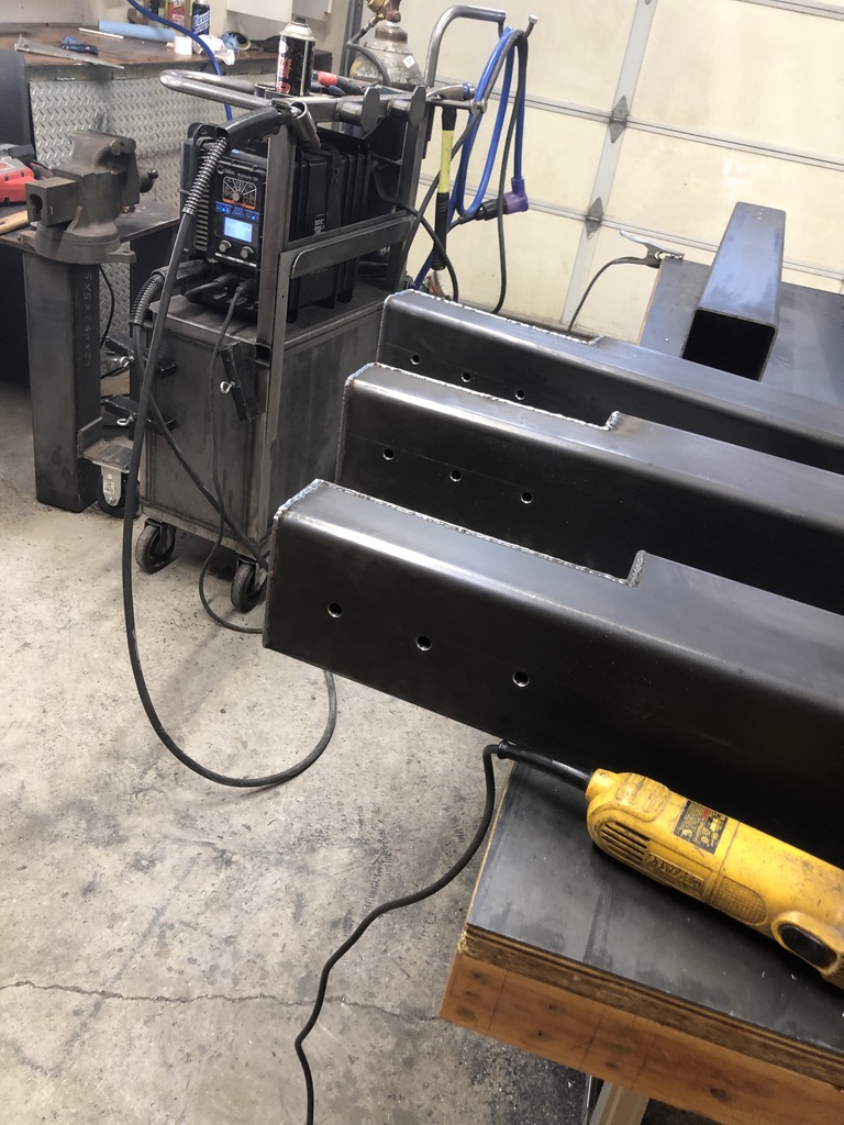 Structural steel fabrication by CC Welding — beams, columns, base plates and stair stringers for Tahoe projects (photo 33 of 68)