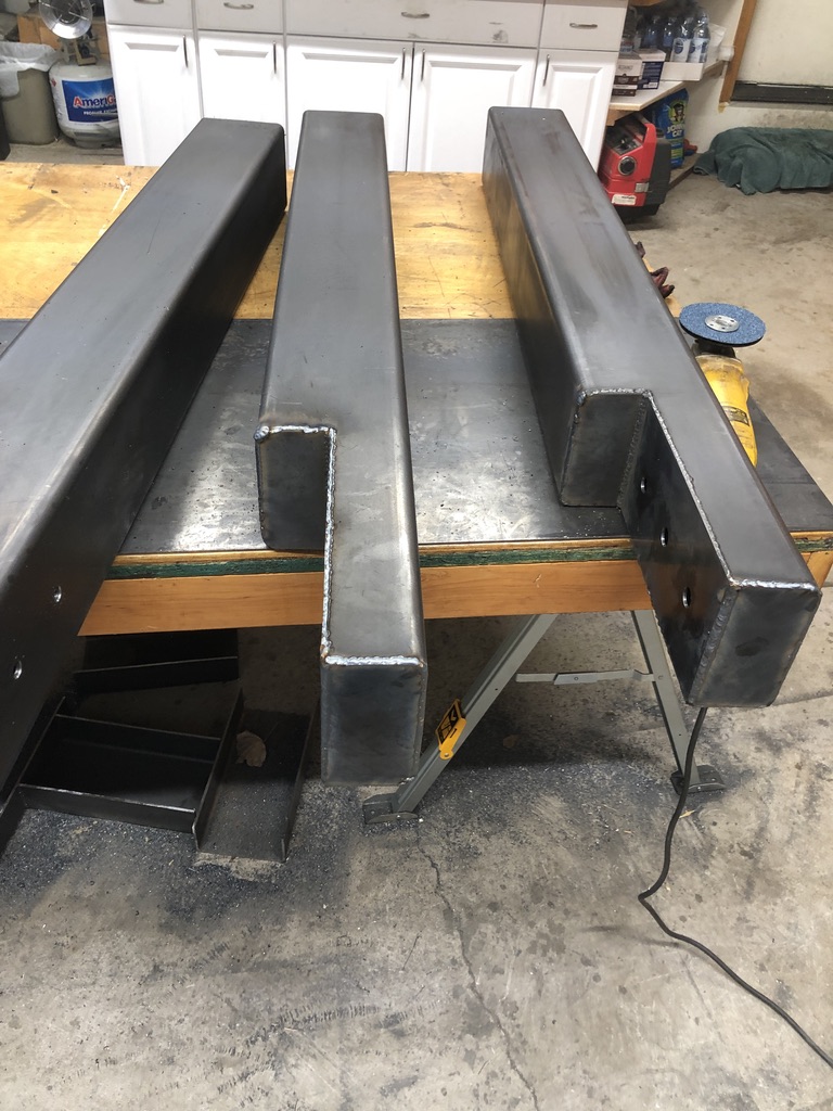 Structural steel fabrication by CC Welding — beams, columns, base plates and stair stringers for Tahoe projects (photo 34 of 68)