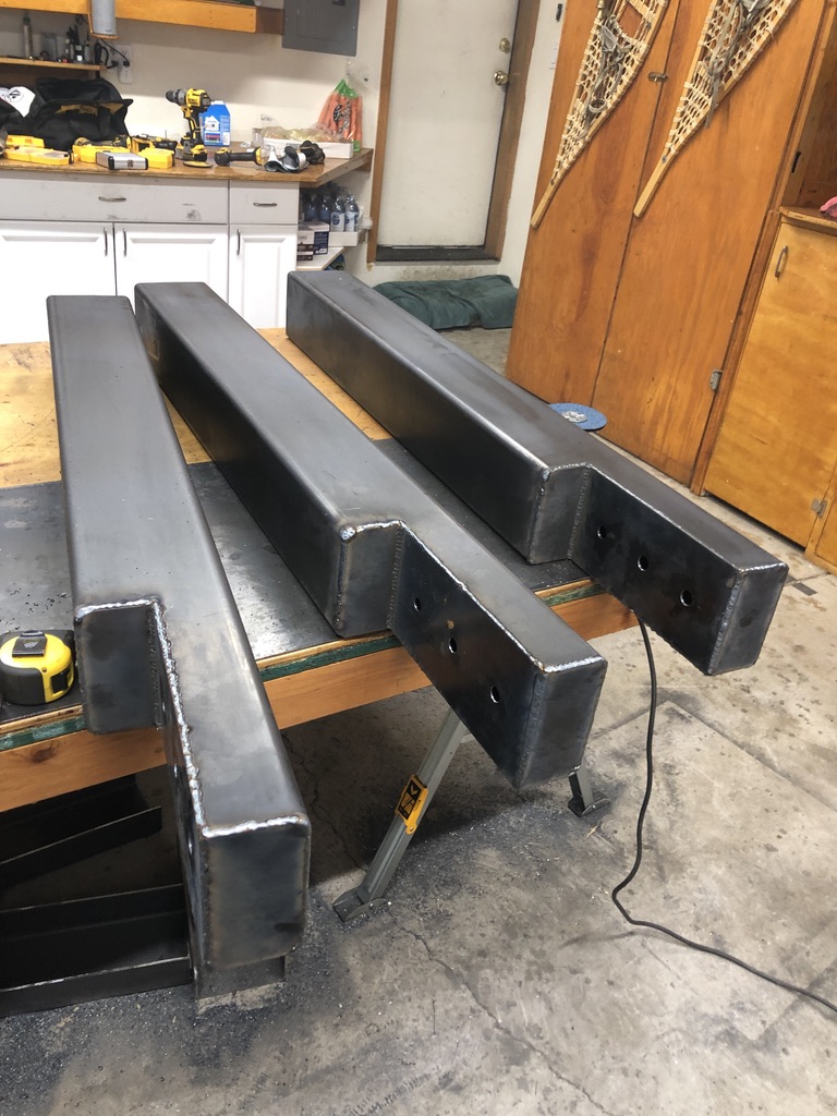 Structural steel fabrication by CC Welding — beams, columns, base plates and stair stringers for Tahoe projects (photo 36 of 68)