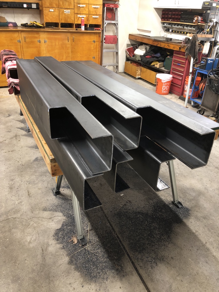 Structural steel fabrication by CC Welding — beams, columns, base plates and stair stringers for Tahoe projects (photo 46 of 68)