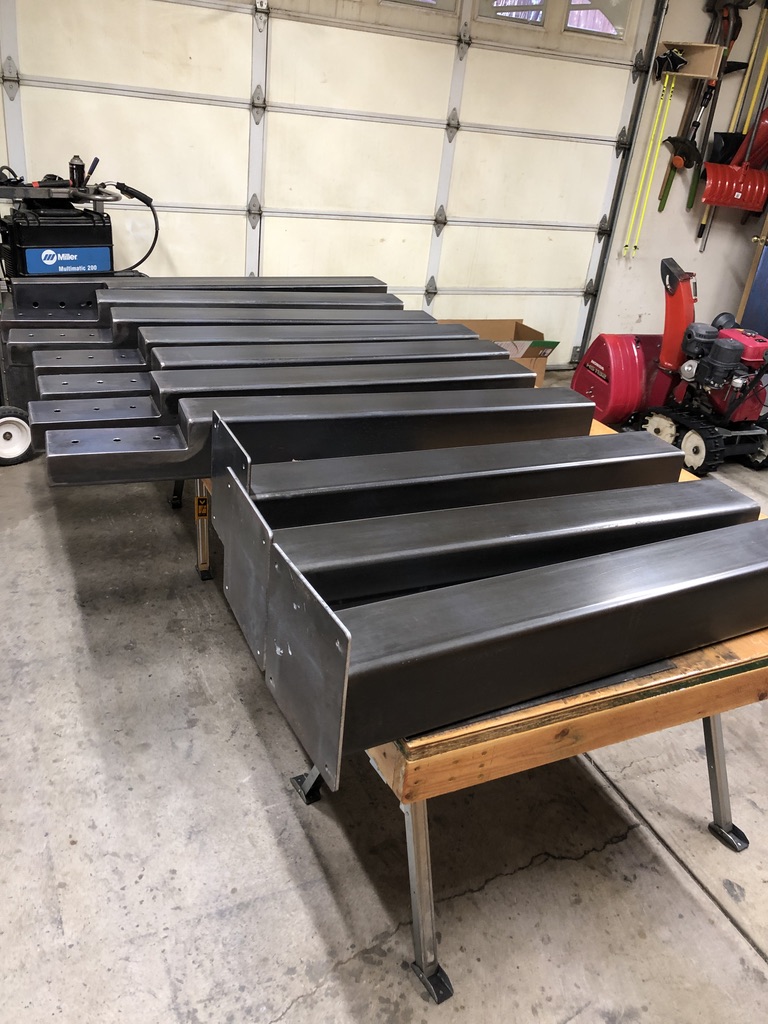 Structural steel fabrication by CC Welding — beams, columns, base plates and stair stringers for Tahoe projects (photo 52 of 68)