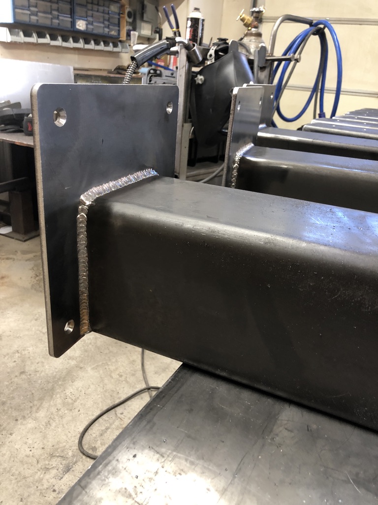 Structural steel fabrication by CC Welding — beams, columns, base plates and stair stringers for Tahoe projects (photo 55 of 68)