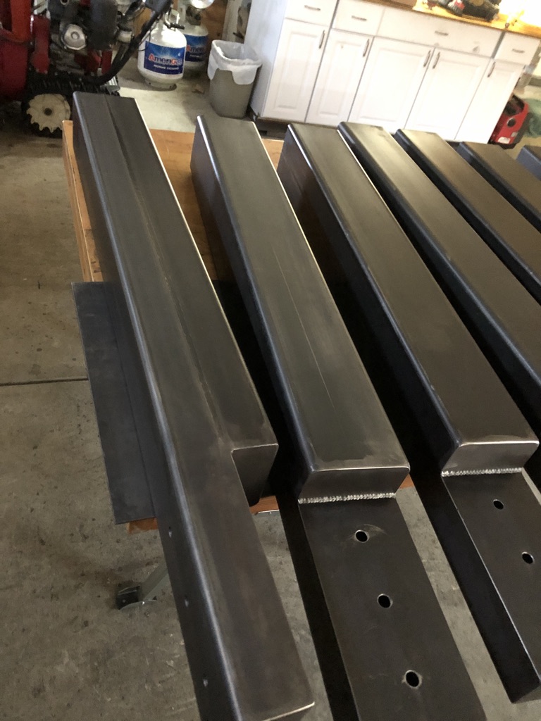 Structural steel fabrication by CC Welding — beams, columns, base plates and stair stringers for Tahoe projects (photo 58 of 68)