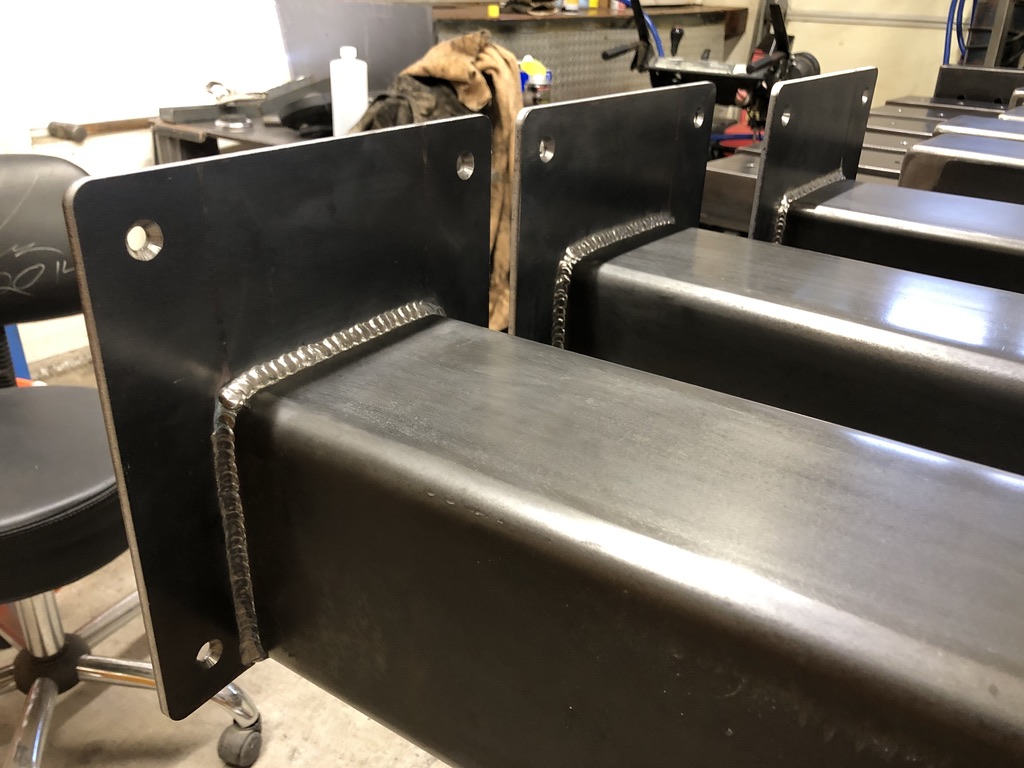 Structural steel fabrication by CC Welding — beams, columns, base plates and stair stringers for Tahoe projects (photo 61 of 68)