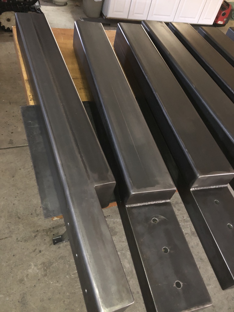 Structural steel fabrication by CC Welding — beams, columns, base plates and stair stringers for Tahoe projects (photo 62 of 68)